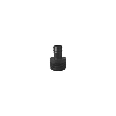  3 / 4" MPT X 1 / 2" INS POLY / PVC MALE ADAPTER (GRAY)