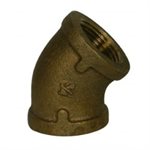 2" NO-LEAD BRASS 45 DEGREE ELBOW