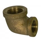 1" X 1 / 2" NO-LEAD BRASS 90 DEGREE R-ELBOW