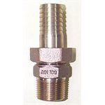 1.25" BRASS UNION MALE ADAPTER - NO-LEAD