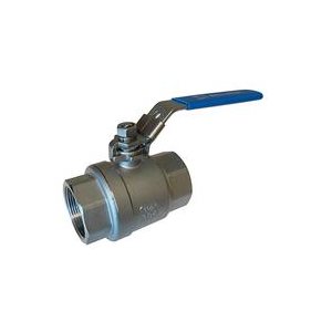 1" SS THREADED BALL VALVE