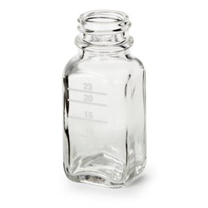 GLASS MIXING BOTTLE - SQUARE (6 PACK)