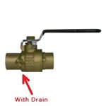 3 / 4" SWT NO-LEAD BALL VALVE w / DRAIN