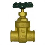 1" SWT NO-LEAD GATE VALVE