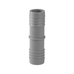 1" POLY / PVC INSERT COUPLING (LIGHT GRAY)