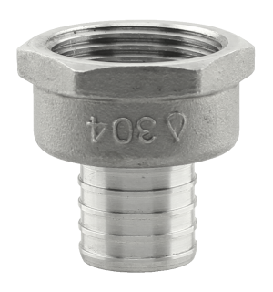 3 / 4" PEX FEMALE ADAPTER - STAINLESS (25 / BOX)