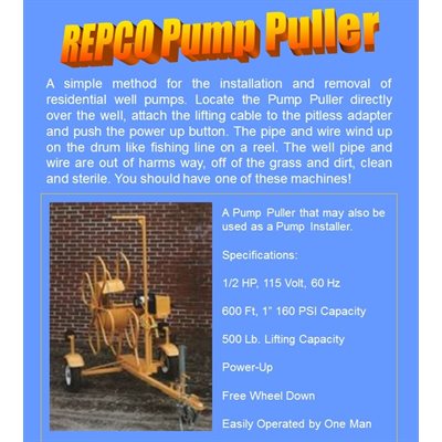 pump puller machine