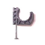 1" PLASTIC J-CLIP WITH NAIL