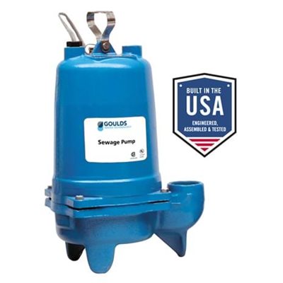 WS0512B GOULDS 1 / 2 HP 2" SEWAGE PUMP 230V MANUAL